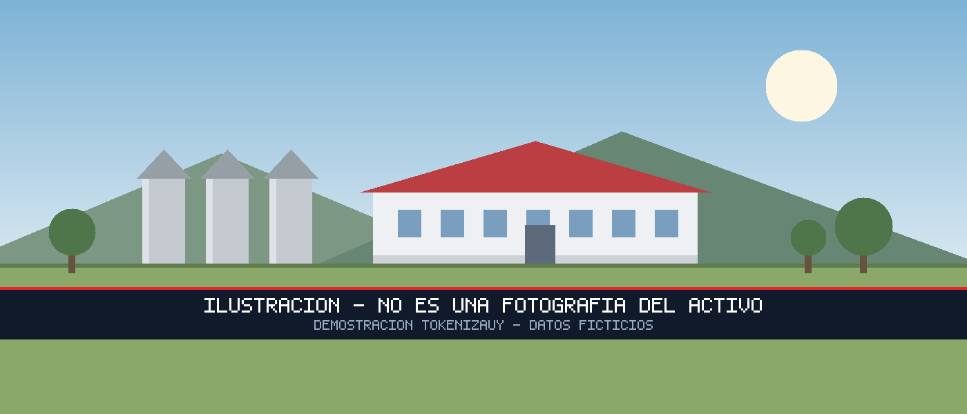 La planta y los silos, desde la ruta
